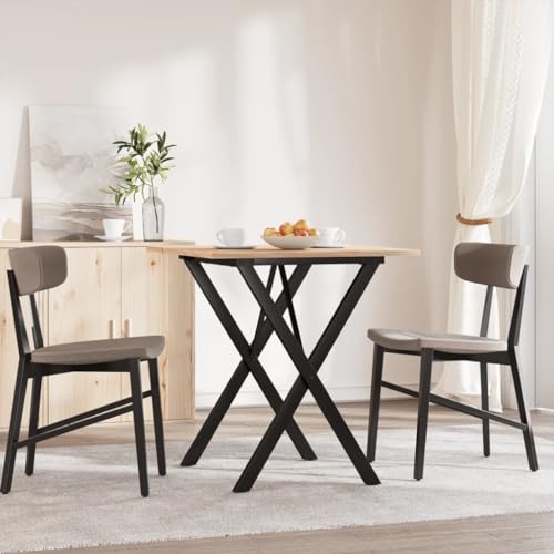 Homvdxl 70x70cm Kleiner Esstisch Quadratischer Küchentisch aus Holz mit X-förmigen Stahlbeinen für Esszimmer und Wohnzimmer Homvdxl 70x70cm Kleiner Esstisch Quadratischer Küchentisch aus Holz mit X-förmigen Stahlbeinen für Esszimmer und Wohnzimmer von Homvdxl