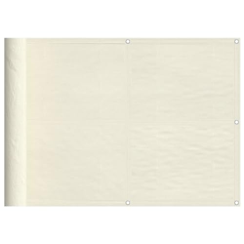 Homvdxl Balkon Sichtschutz 0,75x10m Oxford Gewebe Balkonabdeckung Gartenzaun Abdeckung Wind- und UV-Schutz Wetterfest Creme Homvdxl Balkon Sichtschutz 0,75x10m Oxford Gewebe Balkonabdeckung Gartenzaun Abdeckung Wind- und UV-Schutz Wetterfest Creme von Homvdxl