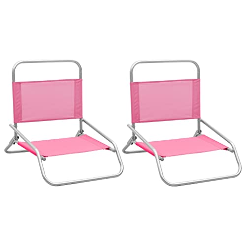 Homvdxl Campingstuhl Strandkorb 2er Set Oxford Stoff 51 x 61 x 58 cm Rosa Homvdxl Campingstuhl Strandkorb 2er Set Oxford Stoff 51 x 61 x 58 cm Rosa von Homvdxl