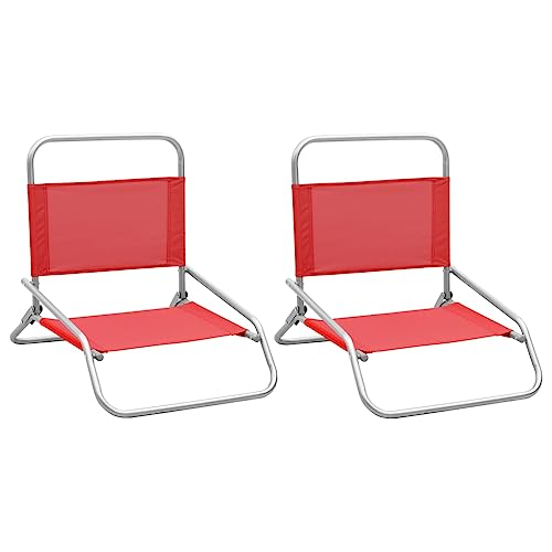 Homvdxl Campingstuhl Strandkorb 2er Set Oxford Stoff 51x61x58cm Rot Homvdxl Campingstuhl Strandkorb 2er Set Oxford Stoff 51x61x58cm Rot von Homvdxl