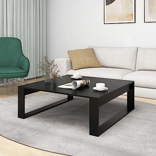 Homvdxl Couchtisch für Wohnzimmer, offenes Design, moderner Mitteltisch, kleiner Teetisch, 100 x 100 cm, platzsparend, Sofa, Beistelltisch, Schwarz B Homvdxl Couchtisch für Wohnzimmer, offenes Design, moderner Mitteltisch, kleiner Teetisch, 100 x 100 cm, platzsparend, Sofa, Beistelltisch, Schwarz B von Homvdxl