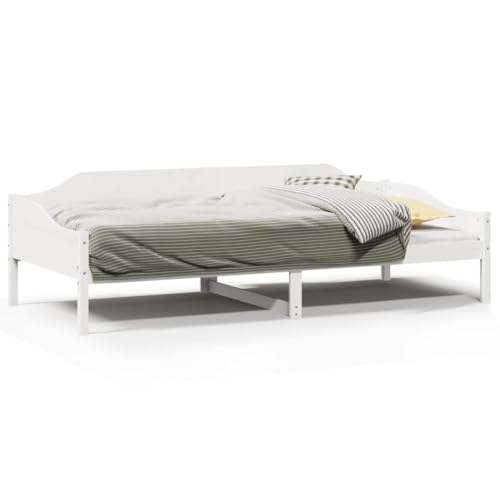 Homvdxl Einzelschlafsofa Holz 90x190 cm Daybed für Erwachsene & Jugendliche ohne Matratze (Weiß) von Homvdxl