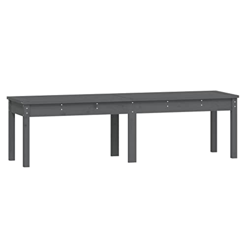 Homvdxl Gartenbank, 2-3-Sitzer, 160 cm, Massivholz, Freizeitstuhl, Gartenmöbel, Parkbank, Liegestuhl, Sitze für Balkon, Terrasse, Hinterhof, Rasen, Grau Homvdxl Gartenbank, 2-3-Sitzer, 160 cm, Massivholz, Freizeitstuhl, Gartenmöbel, Parkbank, Liegestuhl, Sitze für Balkon, Terrasse, Hinterhof, Rasen, Grau von Homvdxl