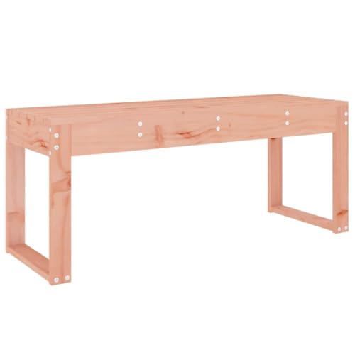 Homvdxl Gartenbank 110x38x45cm Einfache Holz Parkbank Balkonbänke Gartenmöbel Dunkelbraun von Homvdxl