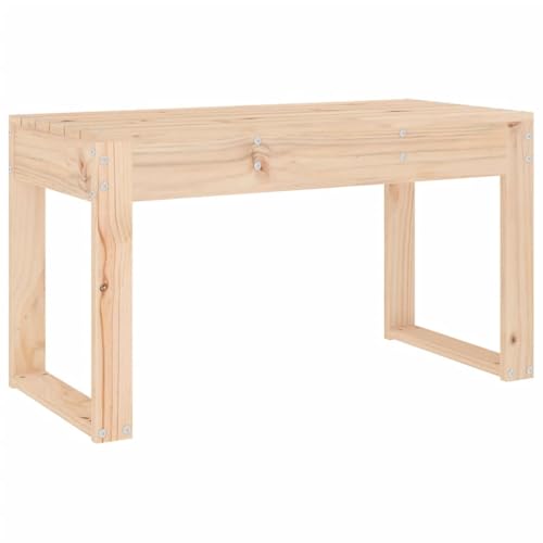 Homvdxl Gartenbank 80x38x45cm Einfache Holz Parkbank Balkonbänke Gartenmöbel Braun von Homvdxl