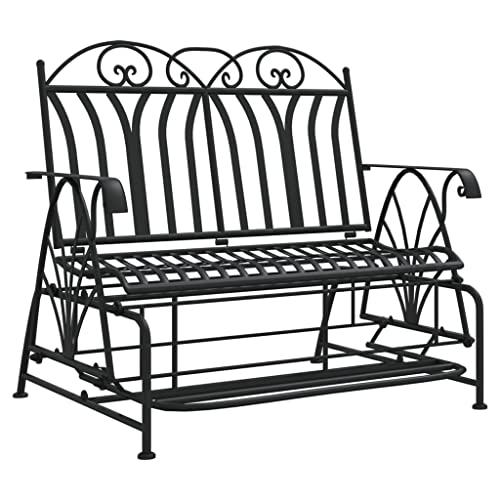 Homvdxl Gartenbank aus Stahl, Gartenbank, Kunstdekor-Bänke, Gartenmöbel, Sitzgelegenheit, Park, Terrasse, 114 x 83 x 98 cm Homvdxl Gartenbank aus Stahl, Gartenbank, Kunstdekor-Bänke, Gartenmöbel, Sitzgelegenheit, Park, Terrasse, 114 x 83 x 98 cm von Homvdxl