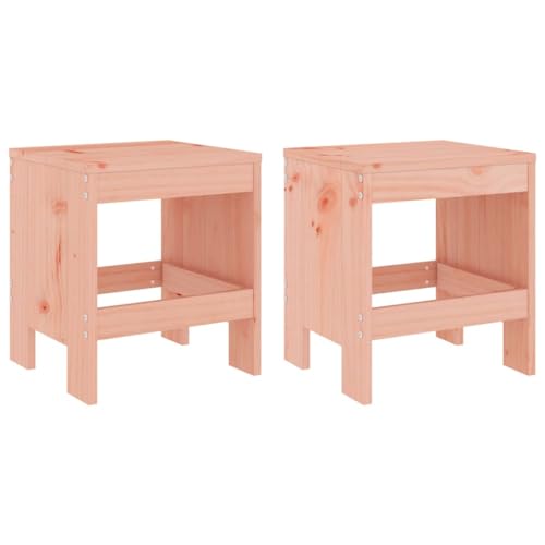 Homvdxl Gartenhocker 2er Set, 45cm Niedrige Outdoor Holzstühle Gesprächsset für Terrasse, Hinterhof, Garten und Pool, Dunkelbraun Homvdxl Gartenhocker 2er Set, 45cm Niedrige Outdoor Holzstühle Gesprächsset für Terrasse, Hinterhof, Garten und Pool, Dunkelbraun von Homvdxl