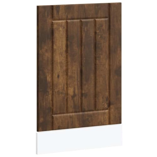 Homvdxl Geschirrspülerabdeckung in Holzoptik für Türfront, schützen Küche Geschirrspüler Panel, Dekor Kühlschrank Panel, 45 x 67 cm, Eiche+Rustikal von Homvdxl
