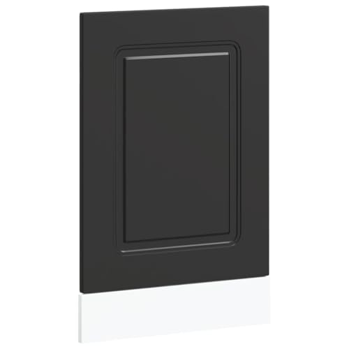 Homvdxl Geschirrspülerverkleidung, kleine Geschirrspüler-Haustürabdeckung, schützt die Küche, Kühlschrank, 45 x 67 cm, Schwarz von Homvdxl