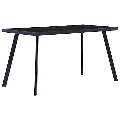Homvdxl Glas-Esstisch mit Stahlbeinen, 140 x 70 cm, rechteckig, Glastisch für 4-6 Personen, Küche, Esszimmer, Familienarbeitsplatz Homvdxl Glas-Esstisch mit Stahlbeinen, 140 x 70 cm, rechteckig, Glastisch für 4-6 Personen, Küche, Esszimmer, Familienarbeitsplatz von Homvdxl