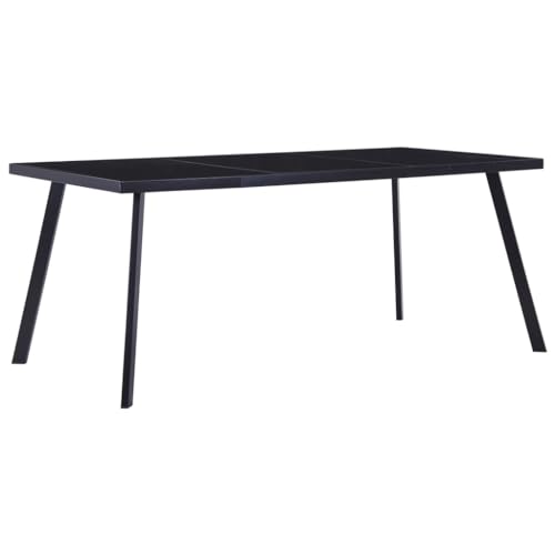 Homvdxl Glas-Esstisch mit Stahlbeinen, 160 x 80 cm, rechteckig, Glastisch für 4-6 Personen, Küche, Esszimmer, Familienarbeitsplatz Homvdxl Glas-Esstisch mit Stahlbeinen, 160 x 80 cm, rechteckig, Glastisch für 4-6 Personen, Küche, Esszimmer, Familienarbeitsplatz von Homvdxl