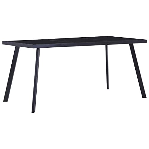 Homvdxl Glas-Esstisch mit Stahlbeinen, 180 x 90 cm, rechteckig, Glastisch für 4-6 Personen, Küche, Esszimmer, Familienarbeitsplatz Homvdxl Glas-Esstisch mit Stahlbeinen, 180 x 90 cm, rechteckig, Glastisch für 4-6 Personen, Küche, Esszimmer, Familienarbeitsplatz von Homvdxl