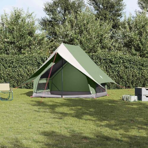 Homvdxl Hausstil Zelt für Familie Exrea Große Zelte mit Dach für Familien Camping Festivals - 220x233x184cm, Grün von Homvdxl