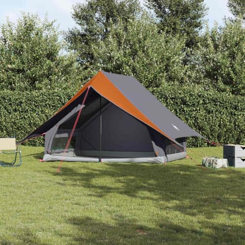 Homvdxl Hausstil Zelt für Familie Exrea Große Zelte mit Dach für Familien Camping Festivals - 256x266x185cm, Grau Homvdxl Hausstil Zelt für Familie Exrea Große Zelte mit Dach für Familien Camping Festivals - 256x266x185cm, Grau von Homvdxl