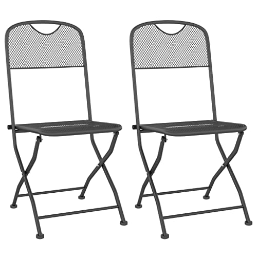 Homvdxl Klappbarer Liegestuhl, 2 Set Mesh Stil Camping Garten Angelstuhl, 54 x 40 x 86 cm Klappbare Gartenstühle von Homvdxl