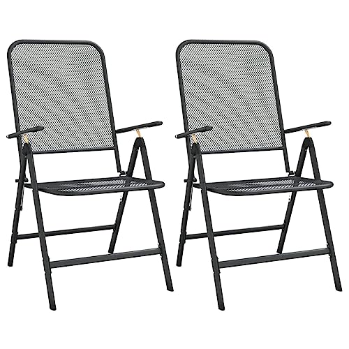 Homvdxl Klappbarer Liegestuhl 2er Set 7 Positionen Liegestuhl Mesh Stil Metall Camping Garten Angeln Stuhl Homvdxl Klappbarer Liegestuhl 2er Set 7 Positionen Liegestuhl Mesh Stil Metall Camping Garten Angeln Stuhl von Homvdxl