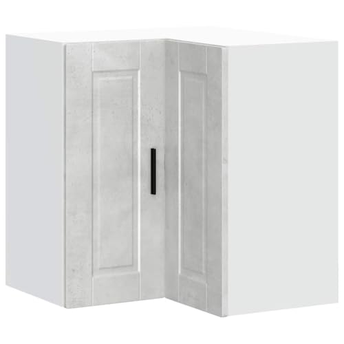 Homvdxl Kücheneck-Hängeschrank Wandschrank Badezimmer Aufbewahrungsschrank 57 x 57 x 60 cm Eckschrank Medizinschrank mit Ablage Grau Homvdxl Kücheneck-Hängeschrank Wandschrank Badezimmer Aufbewahrungsschrank 57 x 57 x 60 cm Eckschrank Medizinschrank mit Ablage Grau von Homvdxl