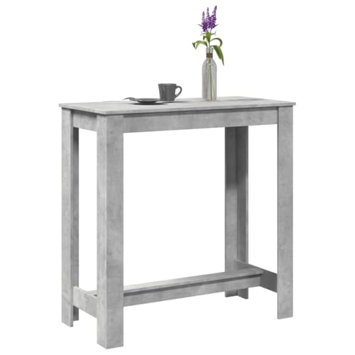 Homvdxl Küchentisch, Bartisch, 102 x 50 x 103 cm, Theke, Frühstück, Esstisch, moderner Couchtisch für Küche, Esszimmer, Wintergarten, Terrasse, rustikales Grau Homvdxl Küchentisch, Bartisch, 102 x 50 x 103 cm, Theke, Frühstück, Esstisch, moderner Couchtisch für Küche, Esszimmer, Wintergarten, Terrasse, rustikales Grau von Homvdxl