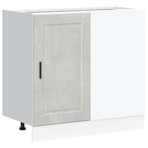Homvdxl Küchenunterschrank Aufbewahrungsschrank Einzeltür 86 x 46 x 81,5 cm Verstellbare Füße Moderner Stil Wohnzimmer Grau Homvdxl Küchenunterschrank Aufbewahrungsschrank Einzeltür 86 x 46 x 81,5 cm Verstellbare Füße Moderner Stil Wohnzimmer Grau von Homvdxl
