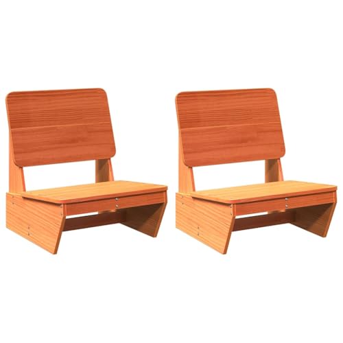 Homvdxl Niedriger Stuhl, 2er-Set, Feuerstelle, Outdoor-Feuerstellenstuhl für Garten, Terrasse, Terrasse und Balkon, wasserabweisend, Holz, Gartensitz mit Rückenlehne, 60 x 64 x 70,5 cm, Wachsbraun Homvdxl Niedriger Stuhl, 2er-Set, Feuerstelle, Outdoor-Feuerstellenstuhl für Garten, Terrasse, Terrasse und Balkon, wasserabweisend, Holz, Gartensitz mit Rückenlehne, 60 x 64 x 70,5 cm, Wachsbraun von Homvdxl