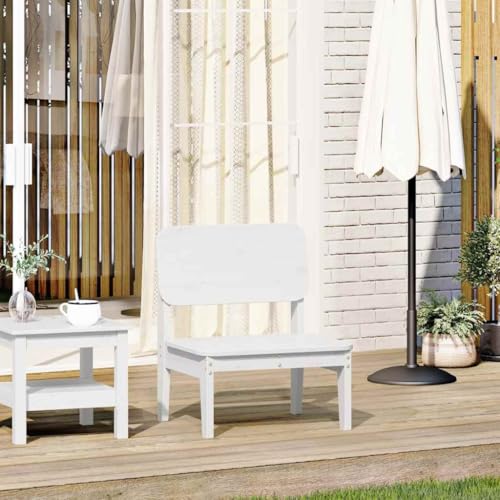 Homvdxl Niedriger Stuhl – Outdoor-Feuerstellenstuhl für Garten, Terrasse, Terrasse & Balkon – wasserabweisender Holz-Gartensitz mit Rückenlehne und Beinen, 60 x 52,5 x 72 cm – Weiß Homvdxl Niedriger Stuhl – Outdoor-Feuerstellenstuhl für Garten, Terrasse, Terrasse & Balkon – wasserabweisender Holz-Gartensitz mit Rückenlehne und Beinen, 60 x 52,5 x 72 cm – Weiß von Homvdxl