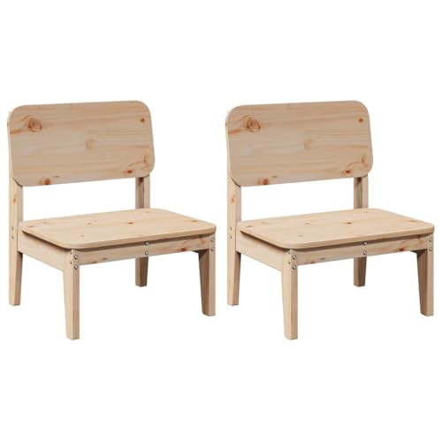 Homvdxl Niedriger Stuhl für den Außenbereich, Feuerstelle, Gartenstuhl für Garten, Terrasse, Terrasse und Balkon, wasserabweisend, mit Rückenlehne und Beinen, 60 x 52,5 x 72 cm, Braun von Homvdxl