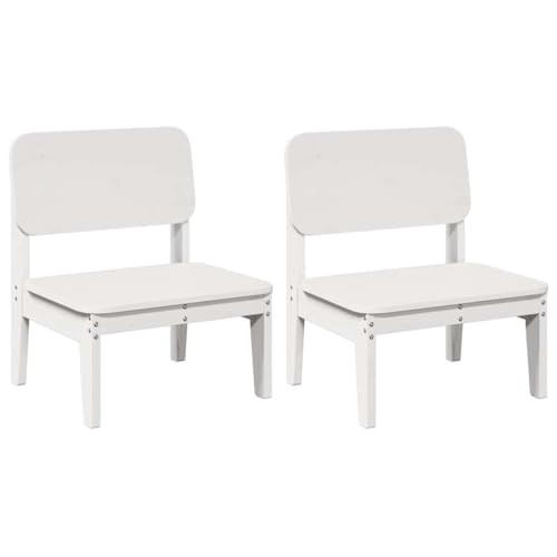 Homvdxl Niedriger Stuhl für den Außenbereich, Feuerstelle für Garten, Terrasse, Terrasse und Balkon, wasserabweisend, mit Rückenlehne und Beinen, 60 x 52,5 x 72 cm, Weiß, 2er-Set Homvdxl Niedriger Stuhl für den Außenbereich, Feuerstelle für Garten, Terrasse, Terrasse und Balkon, wasserabweisend, mit Rückenlehne und Beinen, 60 x 52,5 x 72 cm, Weiß, 2er-Set von Homvdxl