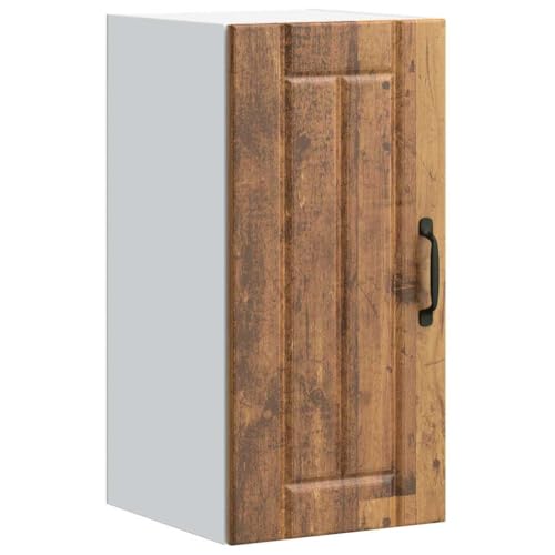 Homvdxl Wandschrank für Küche Badezimmer, 30x31x60 cm, moderner Aufbewahrungsschrank mit Tür, Wandmontage, Aufbewahrungsschrank mit Regal, alter Stil von Homvdxl