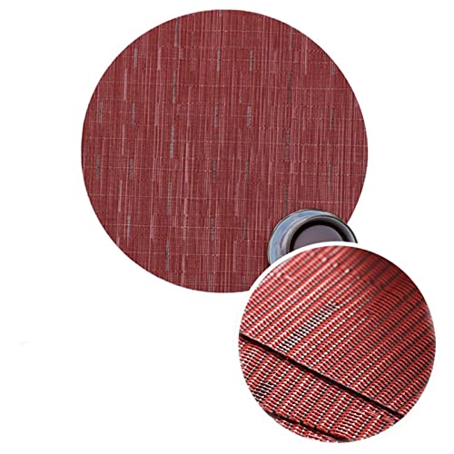 Homxi Platzset 2 Stück,32x32CM,Tischsets Abwaschbar Vinyl Einfarbig mit Rund Platzsets Abwaschbar Rot Homxi Platzset 2 Stück,32x32CM,Tischsets Abwaschbar Vinyl Einfarbig mit Rund Platzsets Abwaschbar Rot von Homxi