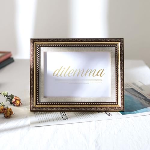 Homxi Rahmen mit Passepartout 7.62 x 12.7cm Family Gold,Fotorahmen Rechteckig Tischplatte Senkrecht und Querformat,Barock Deko Wohnzimmer Homxi Rahmen mit Passepartout 7.62 x 12.7cm Family Gold,Fotorahmen Rechteckig Tischplatte Senkrecht und Querformat,Barock Deko Wohnzimmer von Homxi
