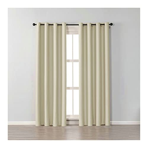 Homxi Vorhänge Blickdicht Modern 2er Set 2 x 102Wx138L cm,Vorhang Lichtundurchlässig Beige Einfarbig Gardinen Ösenringe Homxi Vorhänge Blickdicht Modern 2er Set 2 x 102Wx138L cm,Vorhang Lichtundurchlässig Beige Einfarbig Gardinen Ösenringe von Homxi