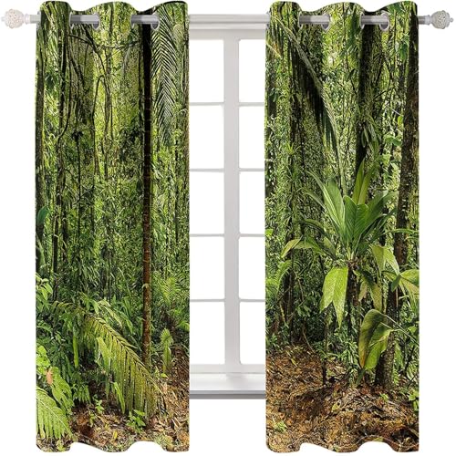 Homxi Vorhang Blickdicht Schlafzimmer 2er Pack,2 x 86W x 229H cm,Küchengardinen Modern Ösen Bäume Landschaft Gardinen Modern Küchen Grün Homxi Vorhang Blickdicht Schlafzimmer 2er Pack,2 x 86W x 229H cm,Küchengardinen Modern Ösen Bäume Landschaft Gardinen Modern Küchen Grün von Homxi