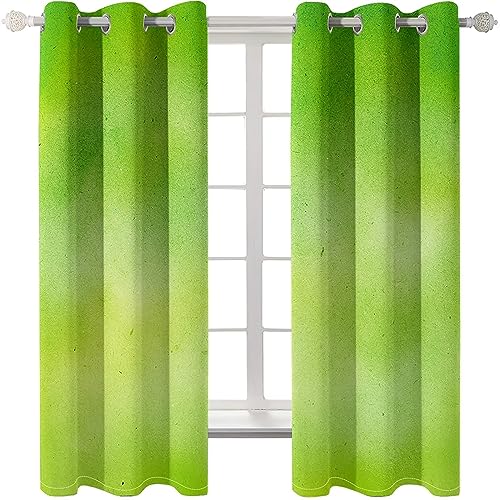 Homxi Vorhang Kinderzimmer Blickdicht 2er Set,2 x 107W x 138H cm,Gardinen Blickdicht Thermo Grün Farbverlauf Vorhang Ösen Homxi Vorhang Kinderzimmer Blickdicht 2er Set,2 x 107W x 138H cm,Gardinen Blickdicht Thermo Grün Farbverlauf Vorhang Ösen von Homxi