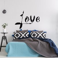 Liebe Pfeil Aufkleber Familie Dekor - Boho Wand Dekor-Love Schlafzimmer Kinderzimmer Geliebter Kunst Hochzeitsdeko #78 von HomyVinyl