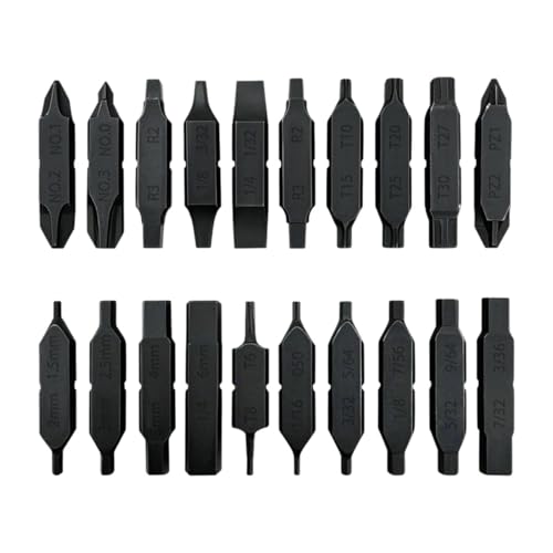 Homyl 21x Doppelseitiges Bit Set Ersatz Kerbe Design Flache Bit Schraubendreher Homyl 21x Doppelseitiges Bit Set Ersatz Kerbe Design Flache Bit Schraubendreher von Homyl