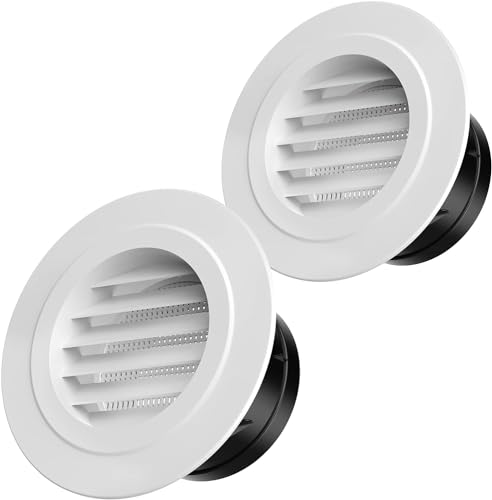 Hon&Guan 150mm ABS Abschlussgitter Lüftungsgitter Rund mit Insektenschutz Belüftungsgitter für Klimaanlage, Garage, Außenwand, Luftansaugkanäle, Decke, Büro (ø150mm), 2Stücke Hon&Guan 150mm ABS Abschlussgitter Lüftungsgitter Rund mit Insektenschutz Belüftungsgitter für Klimaanlage, Garage, Außenwand, Luftansaugkanäle, Decke, Büro (ø150mm), 2Stücke von Hon&Guan