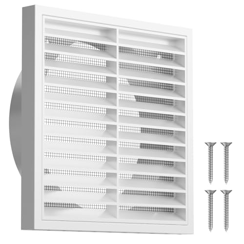 Hon&Guan 150mm Lüftungsgitter Rechteckig mit Insektenschutz Fliegengitter, ABS Abschlussgitter Weiße Lüftungsabdeckung Flache Gitter für Klimaanlage Garage Außenwand Dunstabzugshaube Decke Heimbüro Hon&Guan 150mm Lüftungsgitter Rechteckig mit Insektenschutz Fliegengitter, ABS Abschlussgitter Weiße Lüftungsabdeckung Flache Gitter für Klimaanlage Garage Außenwand Dunstabzugshaube Decke Heimbüro von Hon&Guan