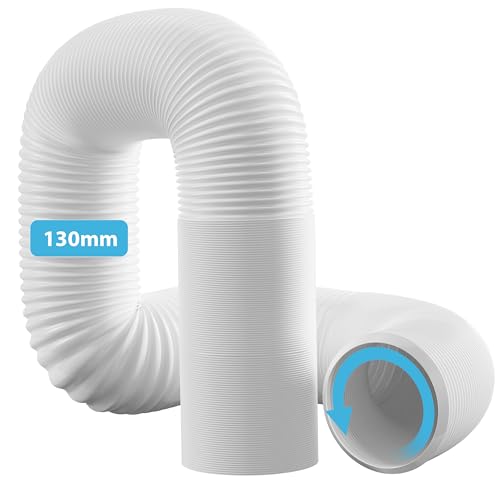Hon&Guan Abluftschlauch 130mm Bis zu 2m Länge, Tragbare Klimaanlage Schlauch Abluftrohr Gegen den Uhrzeigersinn Werkstoff PP Flexibel Hitzebeständig Kompatibel mit einer Vielzahl von Tragbare Klima Hon&Guan Abluftschlauch 130mm Bis zu 2m Länge, Tragbare Klimaanlage Schlauch Abluftrohr Gegen den Uhrzeigersinn Werkstoff PP Flexibel Hitzebeständig Kompatibel mit einer Vielzahl von Tragbare Klima von Hon&Guan
