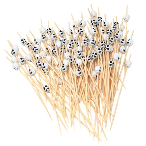 HONBAY 100 Stück Totenkopf-Cocktailspieße, Totenkopf, Obst, Lebensmittel, Hamburger, Zahnstocher, Cupcake-Topper, Sandwich, Vorspeisen, dekorative Spieße, Getränke, Garnierung, Hochzeit, Geburtstag, HONBAY 100 Stück Totenkopf-Cocktailspieße, Totenkopf, Obst, Lebensmittel, Hamburger, Zahnstocher, Cupcake-Topper, Sandwich, Vorspeisen, dekorative Spieße, Getränke, Garnierung, Hochzeit, Geburtstag, von Honbay