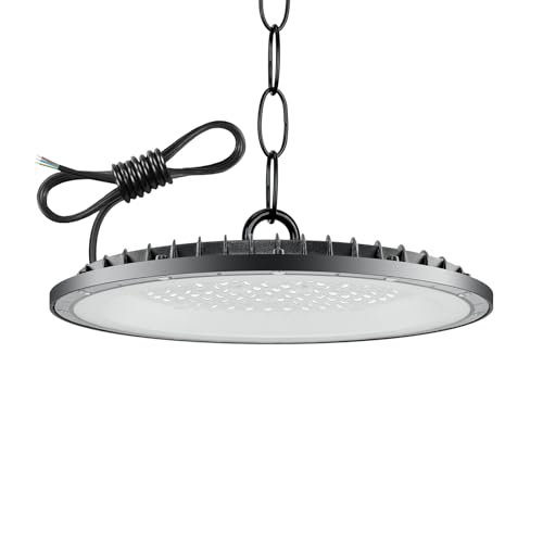 1Pack 300W UFO LED High Bay Light, Hallenstrahler 30000LM, 6500K Kaltweiß UFO LED Werkstattlampe, IP66 Wasserdichte Industrielampe High Bay Licht für Fabriken,Garage,Lagerhaus 1Pack 300W UFO LED High Bay Light, Hallenstrahler 30000LM, 6500K Kaltweiß UFO LED Werkstattlampe, IP66 Wasserdichte Industrielampe High Bay Licht für Fabriken,Garage,Lagerhaus von Hondony
