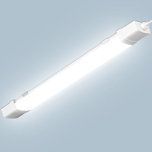 LED Feuchtraumleuchte 115cm, 40W 4000LM LED Deckenleuchte Werkstatt Röhre Licht mit Radarsensorik, 6500K Kaltweiß Leuchtstoffröhre Unterbauleuchte Lichtleiste für Garage Büro Schlafzimmer Küche Keller von Hondony