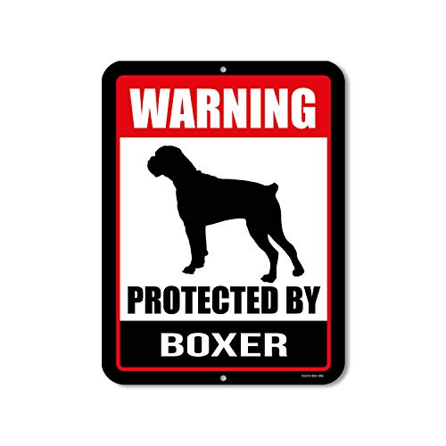 Warnschild mit Aufschrift "Beware of Dog", 22,9 x 30,5 cm, Warnschild aus Metall und Aluminium von Honey Dew Gifts