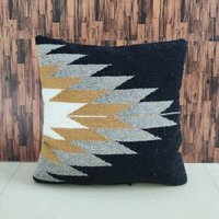 Sabra Silk Design Boho Kelim Kissenbezug & Handgewebter Aus 100% Baumwolle von HoneyBeeHomeNLiving