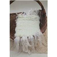 Mix Gewebte Reversible Decke, Weiß Mix Gewebte Reversible Decke, Weiß von HoneyDewProps