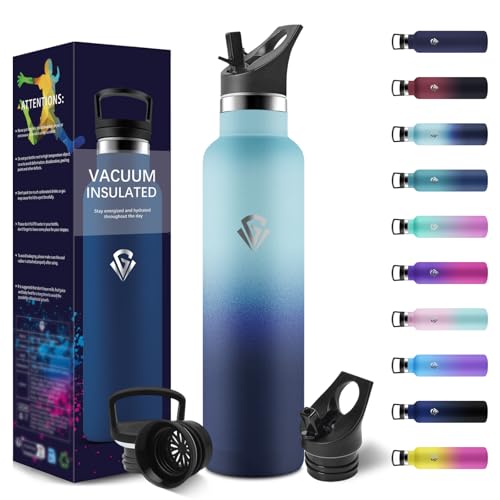Thermosflasche, 1000ML BPA-Frei, Trinkflasche Edelstahl, Auslaufsichere Isolierflasche Doppelwandig, Wasserflasche Edelstahl, Thermoskanne mit Strohhalm, Trinkflasche Kohlensäure Geeignet Thermosflasche, 1000ML BPA-Frei, Trinkflasche Edelstahl, Auslaufsichere Isolierflasche Doppelwandig, Wasserflasche Edelstahl, Thermoskanne mit Strohhalm, Trinkflasche Kohlensäure Geeignet von HoneyHolly
