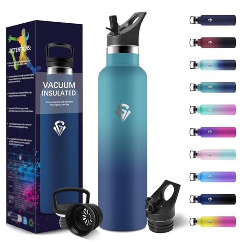 Thermosflasche, 1000ML BPA-Frei, Trinkflasche Edelstahl, Auslaufsichere Isolierflasche Doppelwandig, Wasserflasche Edelstahl, Thermoskanne mit Strohhalm, Trinkflasche Kohlensäure Geeignet Thermosflasche, 1000ML BPA-Frei, Trinkflasche Edelstahl, Auslaufsichere Isolierflasche Doppelwandig, Wasserflasche Edelstahl, Thermoskanne mit Strohhalm, Trinkflasche Kohlensäure Geeignet von HoneyHolly