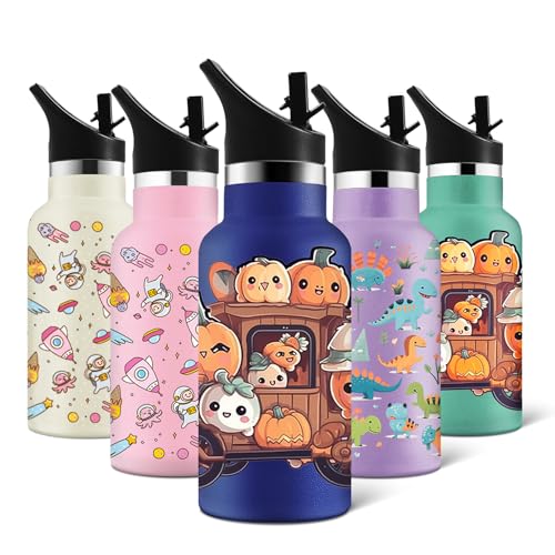 HoneyHolly Thermosflasche, 350ML BPA-Frei, Trinkflasche Edelstahl, Auslaufsichere Wasserflasche Doppelwandig, Trinkflasche kinder, mit Strohhalm, Trinkflasche Sport für Fahrrad, Sport, Yoga, Schule HoneyHolly Thermosflasche, 350ML BPA-Frei, Trinkflasche Edelstahl, Auslaufsichere Wasserflasche Doppelwandig, Trinkflasche kinder, mit Strohhalm, Trinkflasche Sport für Fahrrad, Sport, Yoga, Schule von HoneyHolly