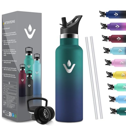 HoneyHolly Thermosflasche 500ML, BPA-Frei, Trinkflasche Edelstahl, Auslaufsichere Isolierflasche Doppelwandig, Trinkflasche Kinder Edelstahl, mit Strohhalm, Trinkflasche Kohlensäure Geeignet HoneyHolly Thermosflasche 500ML, BPA-Frei, Trinkflasche Edelstahl, Auslaufsichere Isolierflasche Doppelwandig, Trinkflasche Kinder Edelstahl, mit Strohhalm, Trinkflasche Kohlensäure Geeignet von HoneyHolly