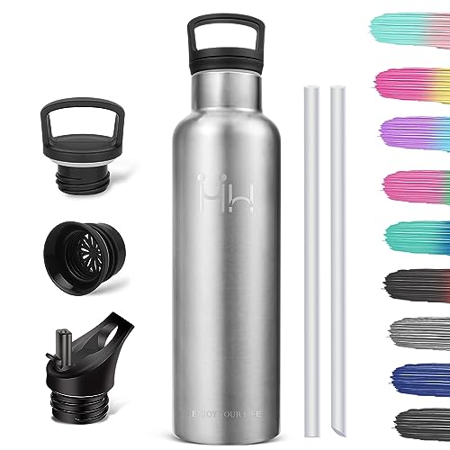 HoneyHolly Trinkflasche 1L, BPA-Frei, Trinkflasche Edelstahl, Thermosflasche, Auslaufsichere Isolierflasche Doppelwandig, Wasserflasche, Thermoskanne, mit Strohhalm, Trinkflasche Kohlensäure Geeignet HoneyHolly Trinkflasche 1L, BPA-Frei, Trinkflasche Edelstahl, Thermosflasche, Auslaufsichere Isolierflasche Doppelwandig, Wasserflasche, Thermoskanne, mit Strohhalm, Trinkflasche Kohlensäure Geeignet von HoneyHolly