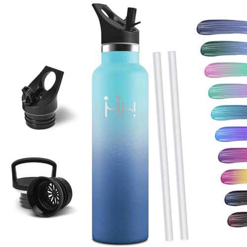 HoneyHolly Trinkflasche 1L, BPA-Frei, Trinkflasche Edelstahl, Thermosflasche, Auslaufsichere Isolierflasche Doppelwandig, Wasserflasche, Thermoskanne, mit Strohhalm, Trinkflasche Kohlensäure Geeignet HoneyHolly Trinkflasche 1L, BPA-Frei, Trinkflasche Edelstahl, Thermosflasche, Auslaufsichere Isolierflasche Doppelwandig, Wasserflasche, Thermoskanne, mit Strohhalm, Trinkflasche Kohlensäure Geeignet von HoneyHolly